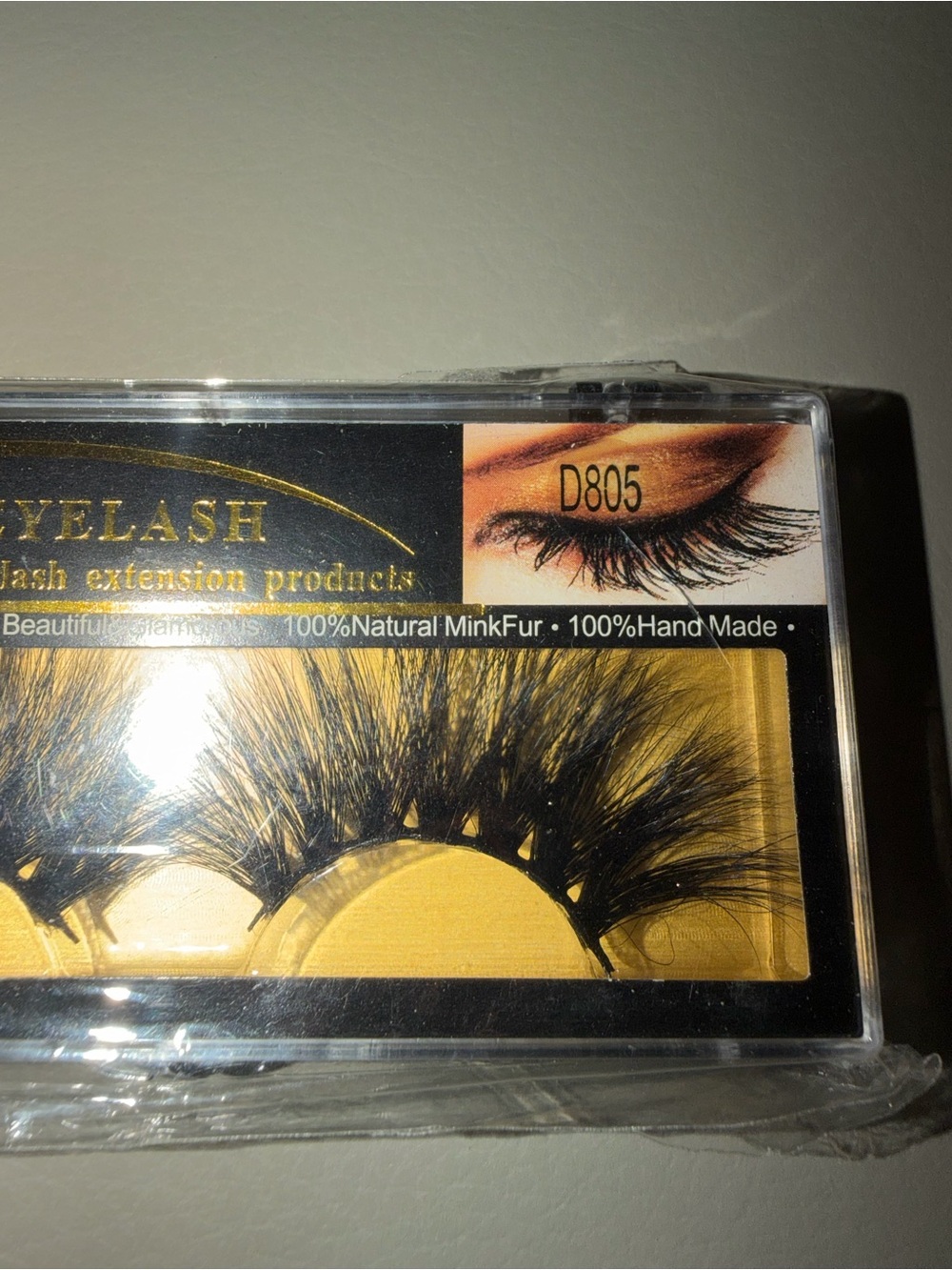 D805 Dramatic Black Mink Eyelashes